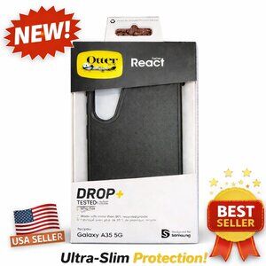 OTTERBOX REACT Ultra Thin Galaxy A35 - 5G Cell PHONE HARD CASE One Piece Black
